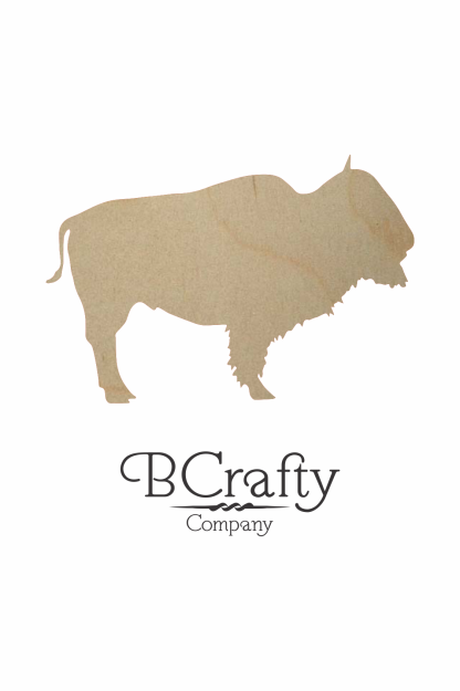 Wooden Buffalo Cutout