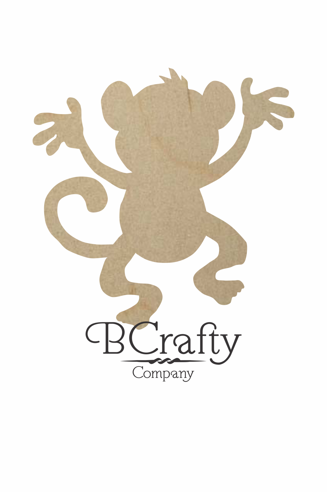 Monkey Template Cut Out from www.bcrafty.com