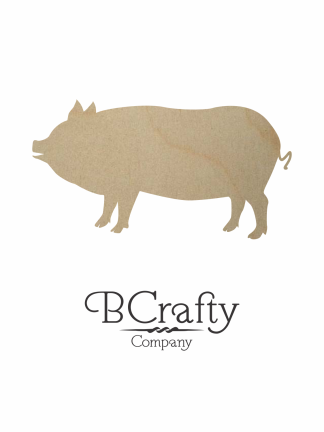 Wooden Pig Cutout