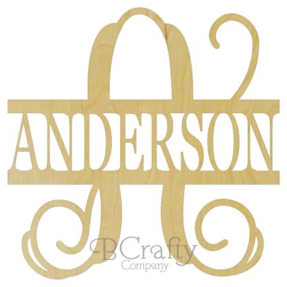 Wooden Family Monogram